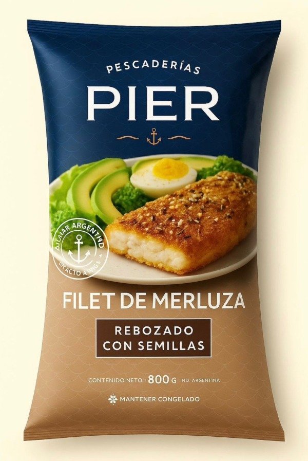 Producto - Merluza Rebozado con Semillas - 800gr