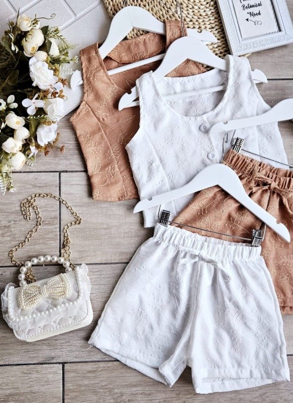 Producto - Conjunto De Lino Bordado Lara Teens (CJ15)