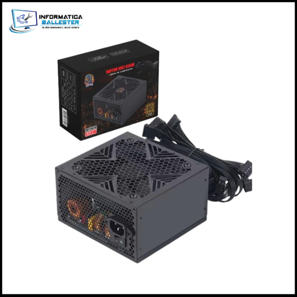 Producto - FUENTE GAMER 650W RAPTOR VOLT 80+