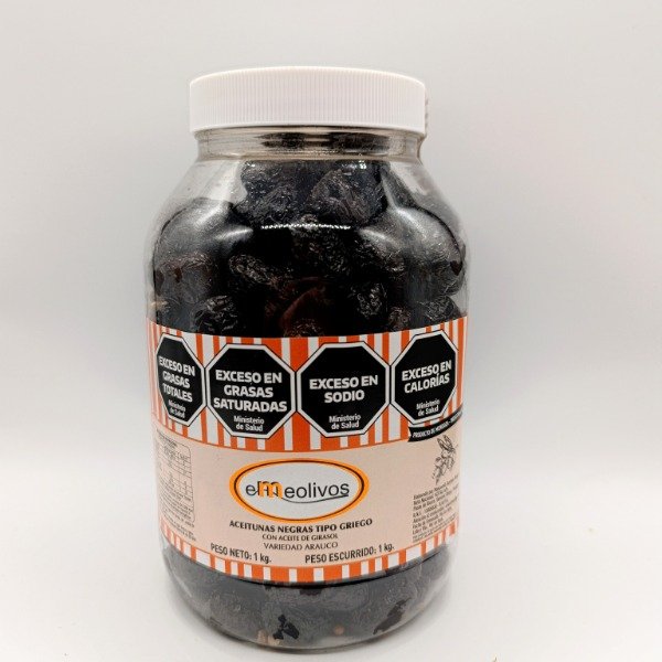 Producto - Aceitunas negras tipo griego x 1 kg (unidad)