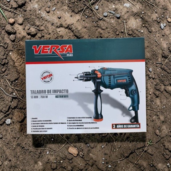 Producto - TALADRO INDUSTRIAL DE IMPACTO 750W VERSA KSTRH1011-V