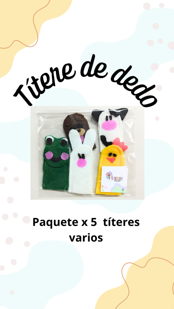 Producto - Titere de dedo x5Un surtidos