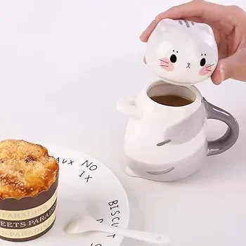 Producto - TAZA AZUCARERA GATITO TIERNO - SIN CUCHARA