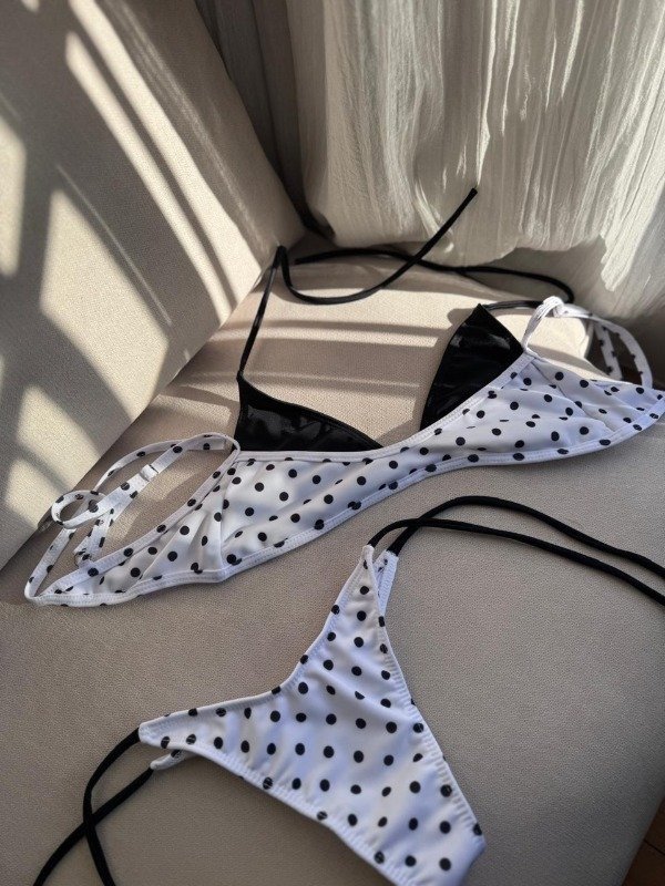 Producto - Bikini Polka White/Black