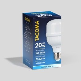 Producto - LAMPARA 20W LED ALTA POTENCIA FRIA TACOMA