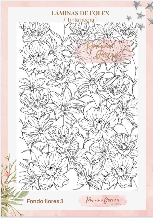 Producto - Láminas Folex - Fondo Flores 3