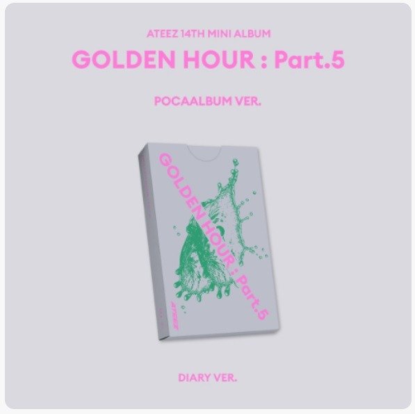 Producto - Ateez Golden Hour Part 5 Poca Album Diary Version - 0
