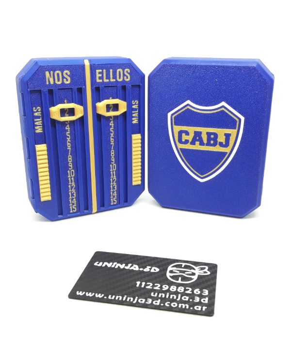 Producto - Caja para cartas de truco con anotador BOCA JR CABJ