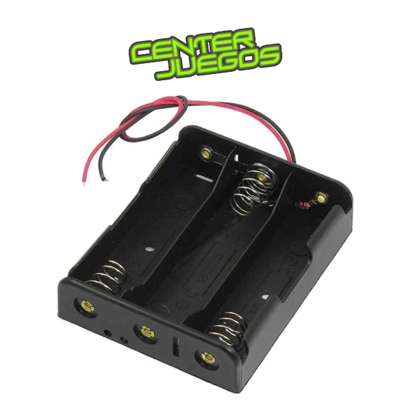 Producto - PORTA BATERIA PILA X3 18650 TRES BATERIAS EN SERIE 4002
