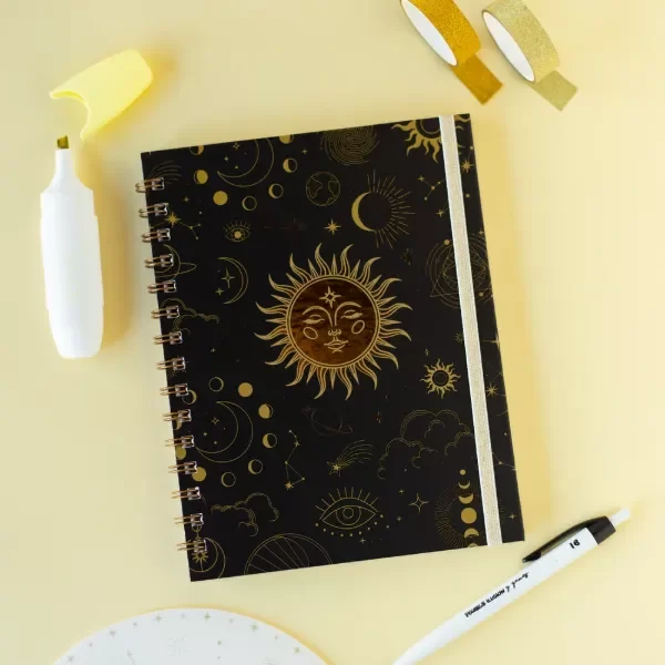 Producto - CUADERNO A5 TAPA DURA SOL Y LUNA