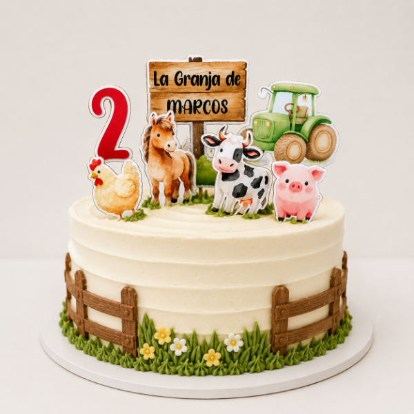 Producto - TOPPER GRANJA 8CM (PRECIO X UNIDAD, MINIMO 5U) - 0