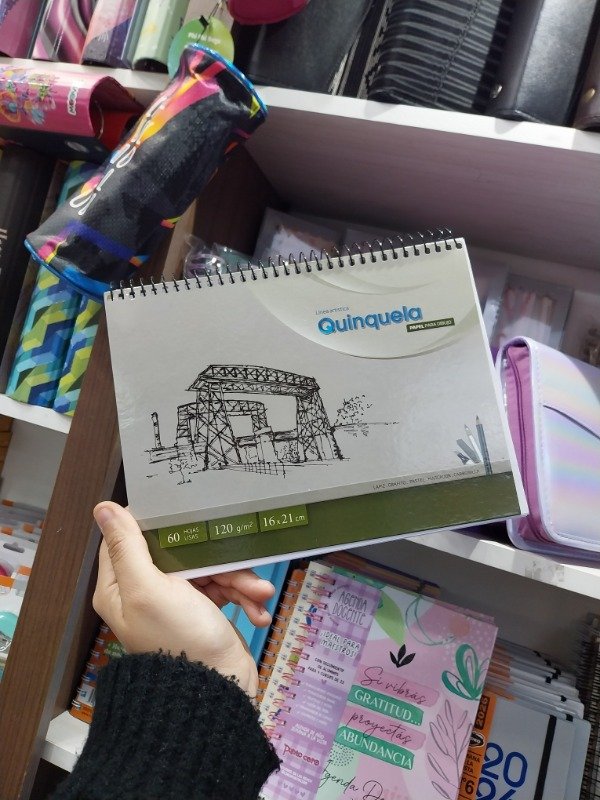 Producto - Block de Dibujo 16x21 120 grs Quinquela
