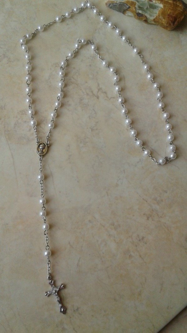 Producto - Rosario de Gratitud Blanco Calma