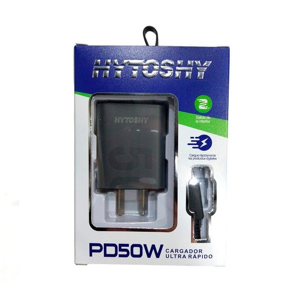 Producto - Cargador Hytoshy + Cable C a C 50w