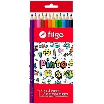 Producto - LÁPICES COLORES DE RESINA PINTO ESTUCHE 12