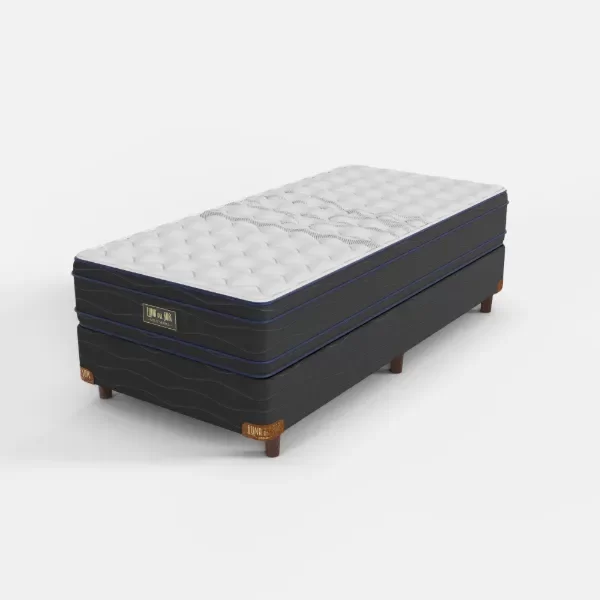 Producto - Conjunto de Resorte Diamante con Euro Pillow - 1 Plaza