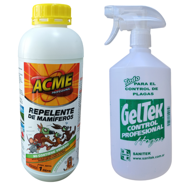Producto - Kit Repelente de roedores 1 L + Pulverizador 1250cc - Rinde 5 Litros