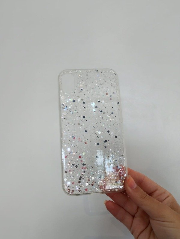 Producto - Transparente Brillos Plateados