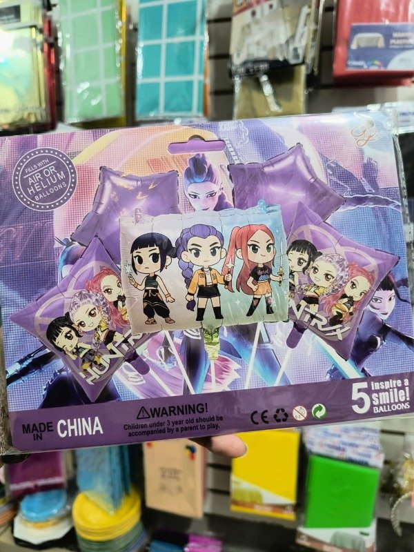 Producto - Guerreras K-Pop - Set 5 globos