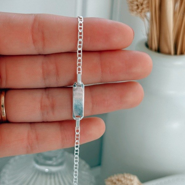 Producto - Pulsera De Identificación Plata 925