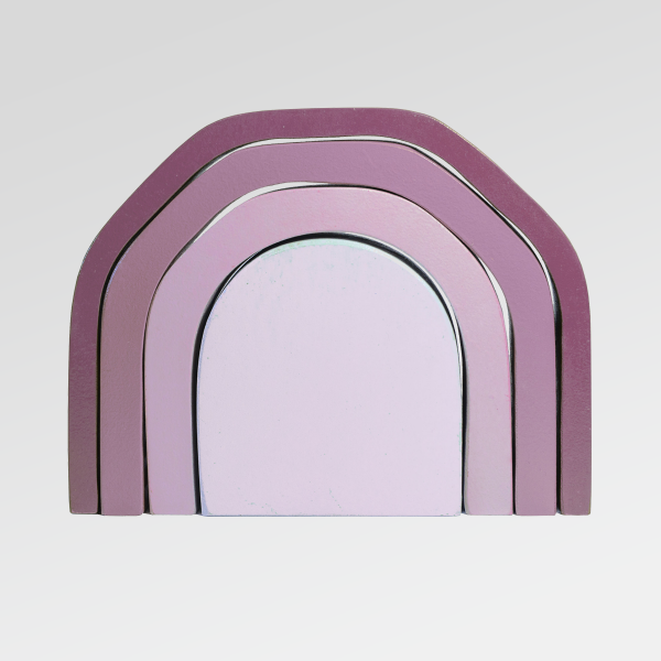 Producto - Arcoíris de madera 4 arcos VERONA - 18 cm - Juguete Waldorf