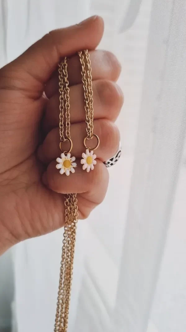 Producto - Gargantilla margaritas dos colores