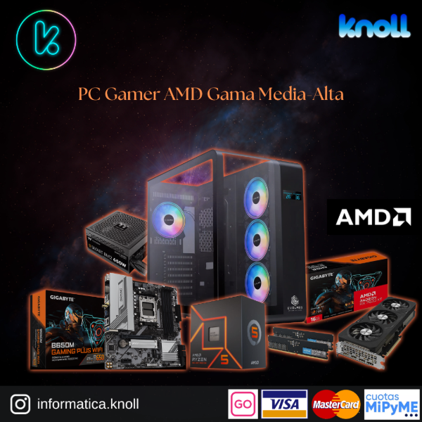 Producto - PC GAMER AMD RYZEN 5 7600 RX 7600 XT