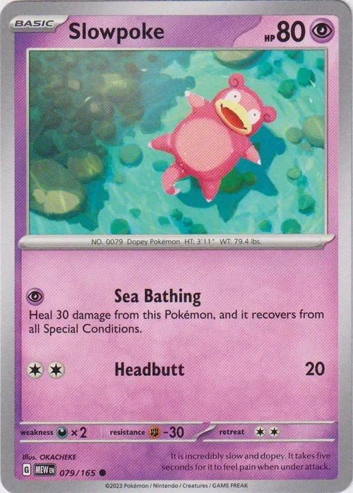 Producto - Slowpoke - 079/165 - Scarlet and Violet 151