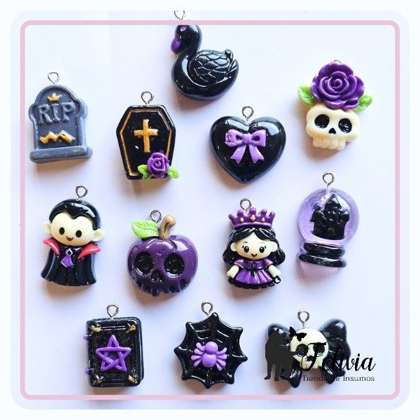 Producto - Dijes Halloween pack x 12 u.