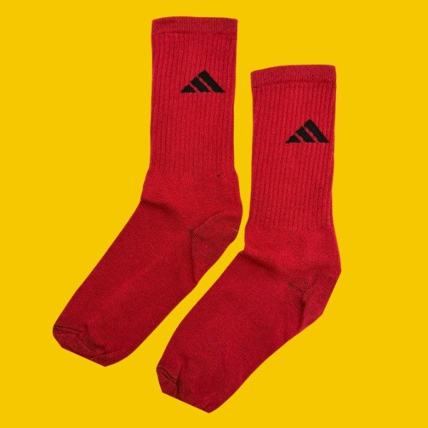Producto - Medias-Media Caña "Adidas Clasicas Bordo"