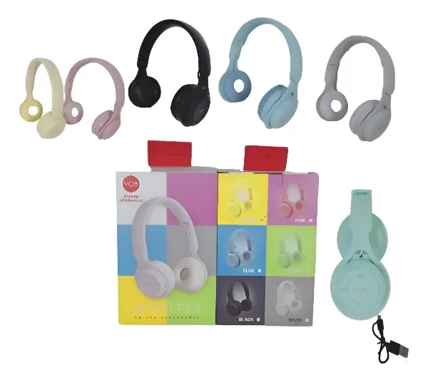 Producto - Auricular Inalambricos Au-16010 Vincha Colores Bt