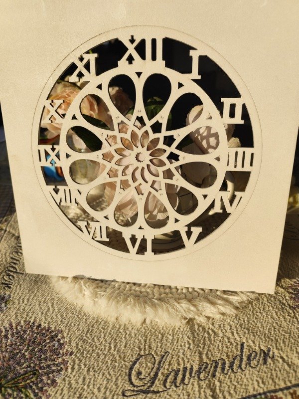 Producto - Reloj cuadrado mandala MDF 40 x 40