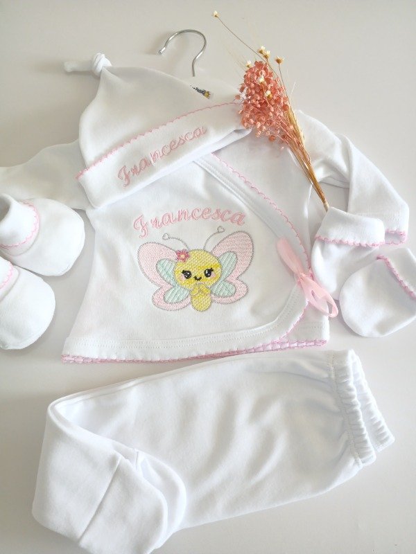 Producto - Ajuar mariposa rosa 5 p - 0