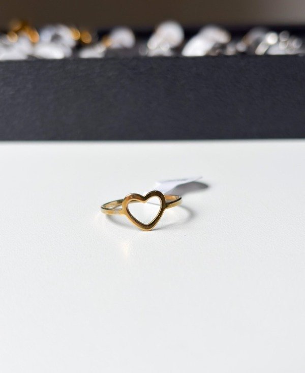Producto - ANILLO CORAZON DORADO