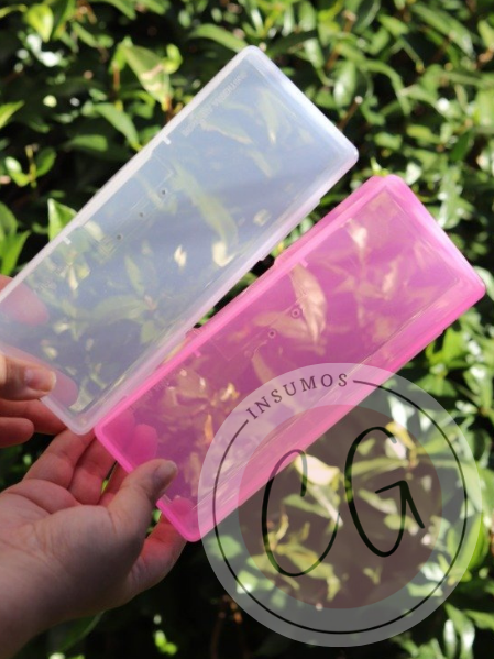 Producto - Caja Rectangular Rosa o Transparente
