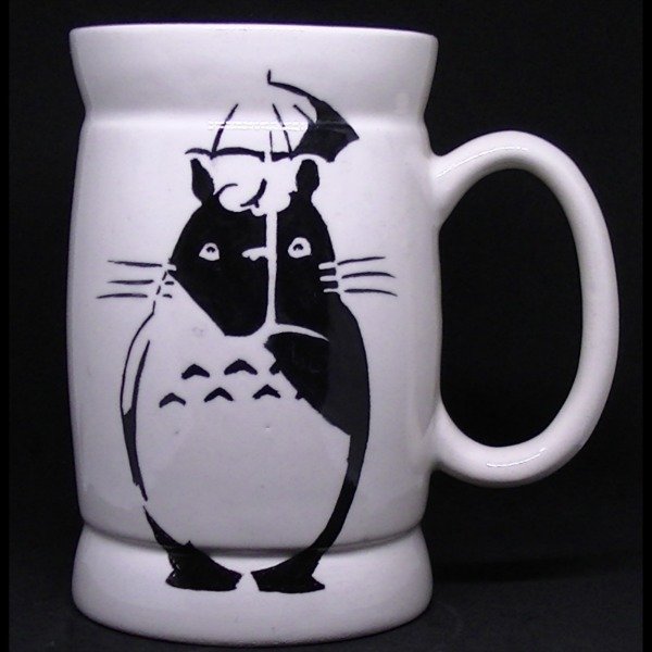 Producto - Totoro - Paraguas - Taza/Jarro - Ceramica Artesanal Pintada a Mano