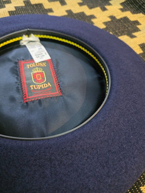 Producto - Boina Tolosa 34cm c/taf azul