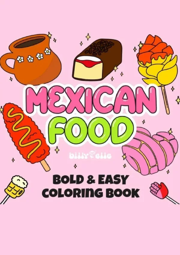 Producto - Mexican Food - Libro para Colorear