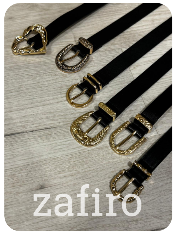 Producto - Cinturón Liso Hebilla Dorada 1