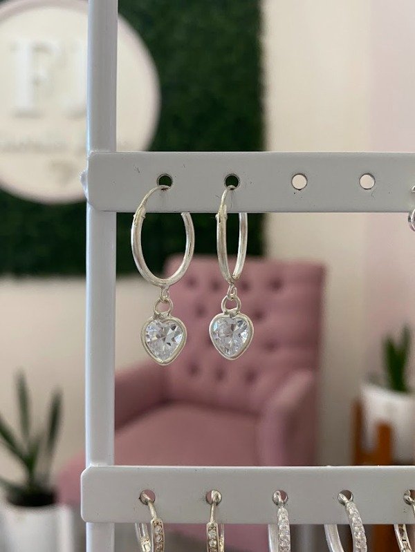 Producto - Argollas corazones cubic