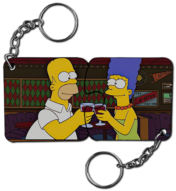 Producto - Homero y Marge C -Llaveros