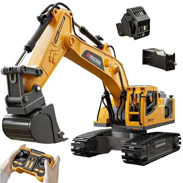 Producto - Excavadora Rc Juguete 1:12 Grande Con Control Remoto