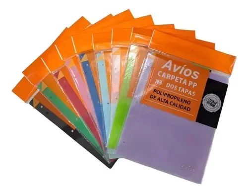 Producto - Carpeta AVIOS  PP  escolar tapas