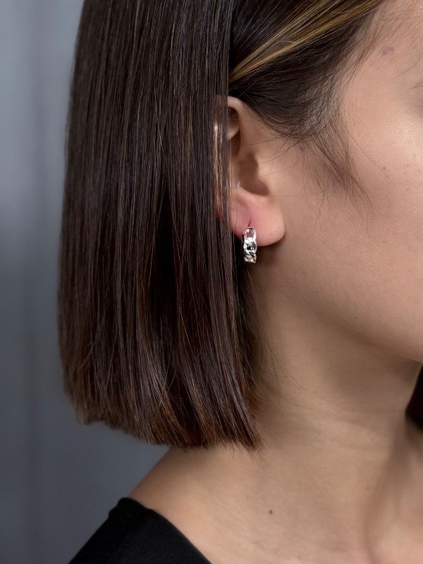 Producto - Aros CADENA PLATEADO