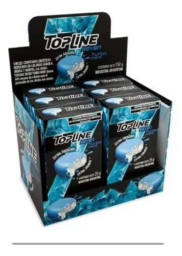 Producto - TOPLINE CONF TURBO MINT 10X6X25GR