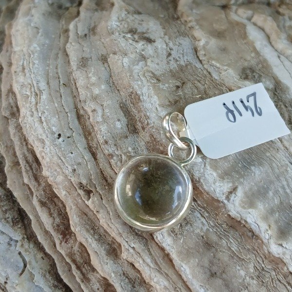 Producto - Dije cuarzo cristal redondo