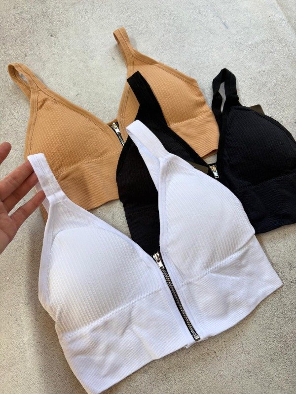 Top de morley con cierre y push up desmontable 85/90