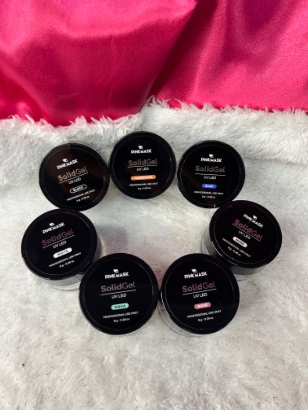 Producto - Gel sólido/relieve colores-Pink Mask