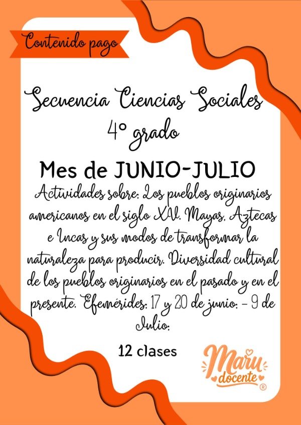 Producto - JUNIO/JULIO CS. SOCIALES CUARTO