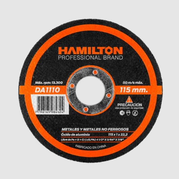 Producto - Hamilton Da1110 Disco Abrasivo Corte 115 X 1 Mm Acero
